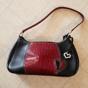 Brighton Purse Black with red accents